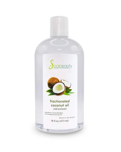 Vista 10 de Aceite de coco Soapeauty fraccionado prensado en frío refinado 100% natural disponible a granel Portador para aceites esenciales, hidratante