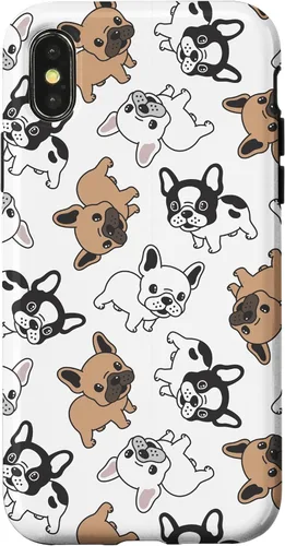 Vista 5 de iPhone 16 Cute French Bulldog Pattern Case