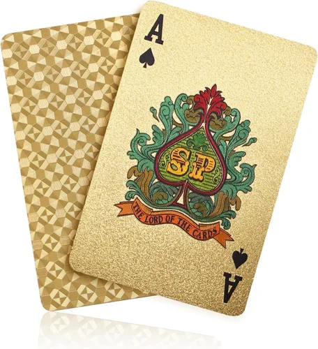 Vista 12 de ACELION Cartas de juego impermeables, cartas de plástico, baraja de cartas, tarjetas de póquer de regalo (negro)