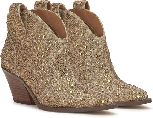Vista 8 de Jessica Simpson Botas vaqueras con punta puntiaguda Zadie 2 Rhinestone para mujer