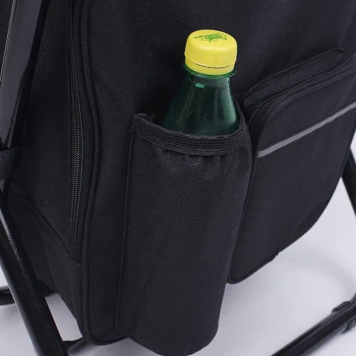 Vista 7 de Silla de camping plegable 3 en 1, mochila con bolsa de picnic aislada, bolsa de mesa de camuflaje para senderismo, equipo de campamento para pesca