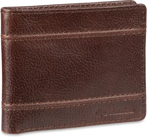 Vista 52 de Columbia Billetera plegable para hombre, múltiples ranuras para tarjetas, ventana de identificación