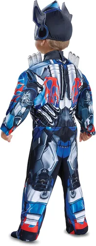 Vista 2 de Disguise Optimus Prime Movie Disfraz de músculo para niño, Azul