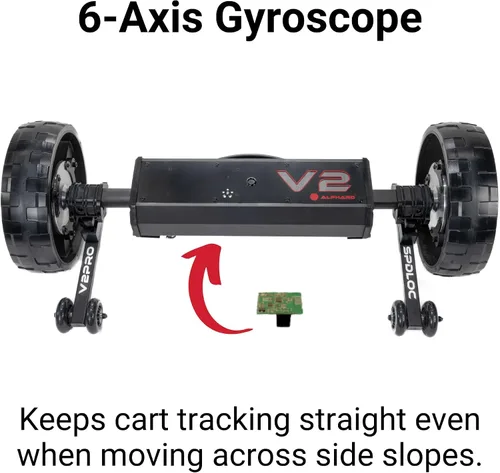 Vista 4 de Alphard Club Booster V2Pro – Convert Your Push Cart into a Motorized, Electric Remote-Controlled Golf Caddie - New 2025 V2Pro with Permanently