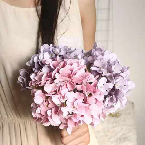 Vista 5 de BCDlily Flores falsas, plantas artificiales, bonsái, hortensias, macarones, arreglos florales para decoración del hogar, boda, oficina, fiesta (A)
