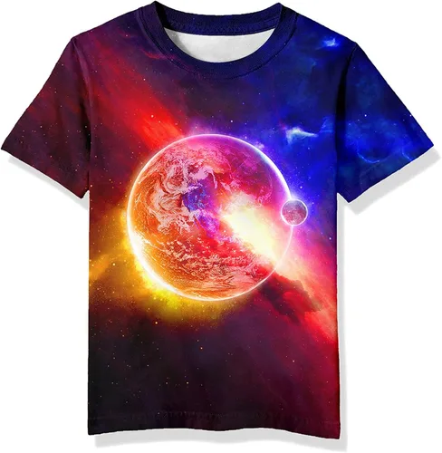 Vista 12 de Neemanndy Camisetas de manga corta con estampado 3D para adolescentes y niñas de 6 a 16 años Diseño 1