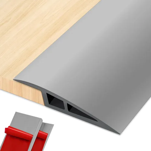 Vista 7 de Tira de transición de piso de vinilo para umbral de puerta, autoadhesiva, 36 pulgadas, umbrales para puertas, tiras de transición reductoras