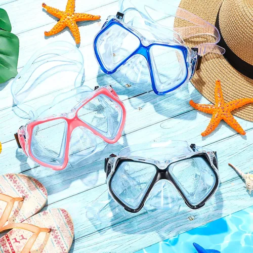 Vista 3 de Fabbay Gafas de buceo con cubierta para la nariz, gafas de natación para adultos, esnórquel, paquete de gafas de natación para jóvenes, hombres
