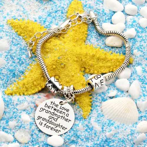 Vista 6 de lauhonmin - Pulsera de abalorios para madre e hija, para el día de la madre