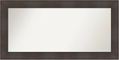 Vista 136 de Amanti Art Espejo personalizado, espejo de baño de veta de madera rústica William, espejo de pared o espejo de tocador de baño sobre el fregadero