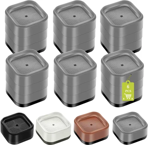 Vista 48 de Paquete de 12 elevadores de muebles de 1, 2 o 3 pulgadas, elevadores de cama ajustables resistentes para mesa, escritorio, sofá, silla, gabinete