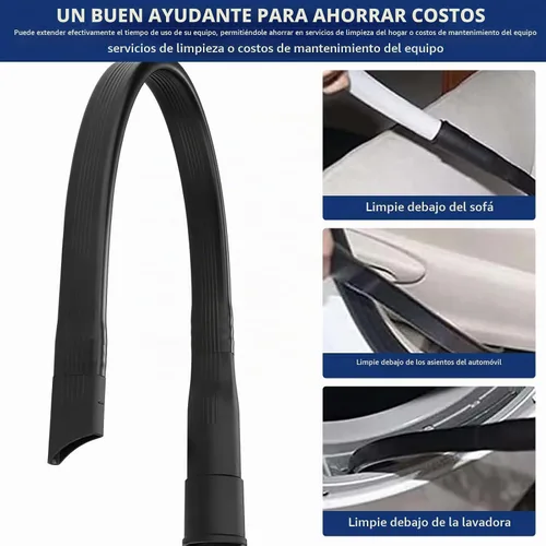Vista 6 de Accesorio de limpieza al vacío flexible de 25 pulgadas de largo para mangueras de vacío que aceptan accesorios de diámetro interior de 1-1/4