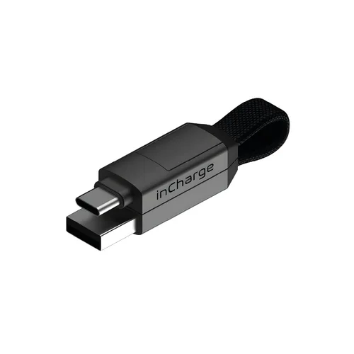 Vista 7 de Rolling Square inCharge 6 - Keychain USB C Cargador de Cable, Cable Lightning y Micro-USB para Smartphone, Cargador Universal de Cable 6 en 1
