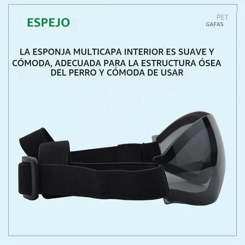 Vista 6 de Gafas de sol para perros pequeños, gafas para perros con correa ajustable, protección UV, adecuadas para perros pequeños Estilo liso-Multicolor