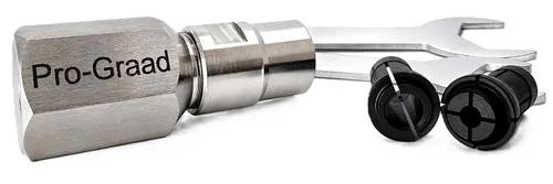 Vista 13 de Convertidor de vástago hexagonal de 1/4", soporte de brocas de cambio rápido para amoladoras angulares 5/8-11