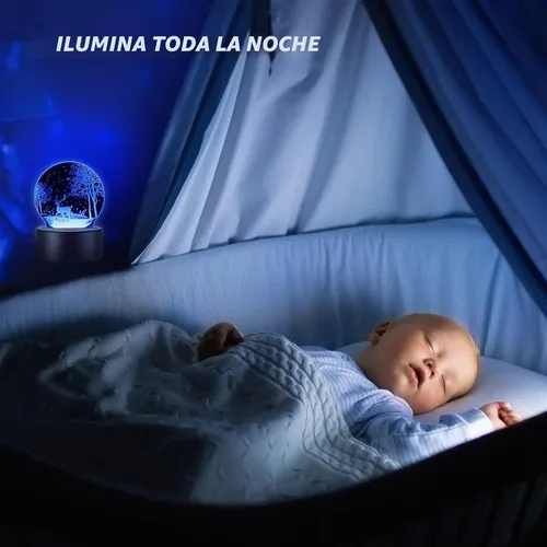Vista 6 de 12 piezas de láminas acrílicas transparentes y 12 piezas de base de lámpara LED nocturna 3D con control remoto y cable USB, juego de base de lámpara