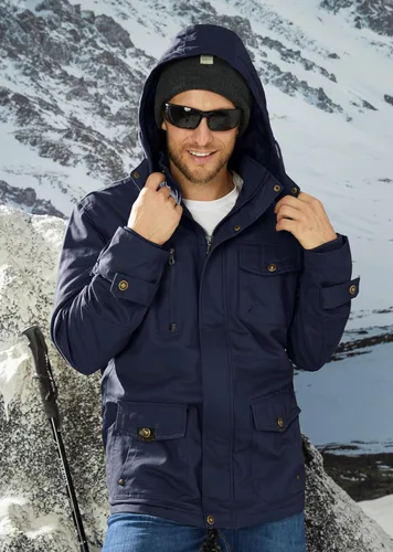 Vista 6 de MAGCOMSEN Men's Winter Coat Military Jacket Fleece Lined Parka Cotton Cargo Jacket