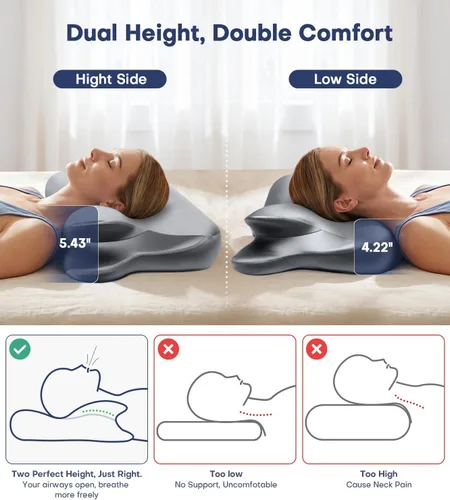 Vista 12 de Almohada de espuma viscoelástica de gel de enfriamiento 2026, almohada
