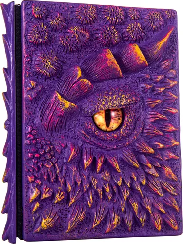 Vista 36 de Diario 3D en relieve de ojo de dragón en relieve, cuaderno grabado de resina, cuaderno Dnd para los amantes de los dragones, papel en blanco, bloc
