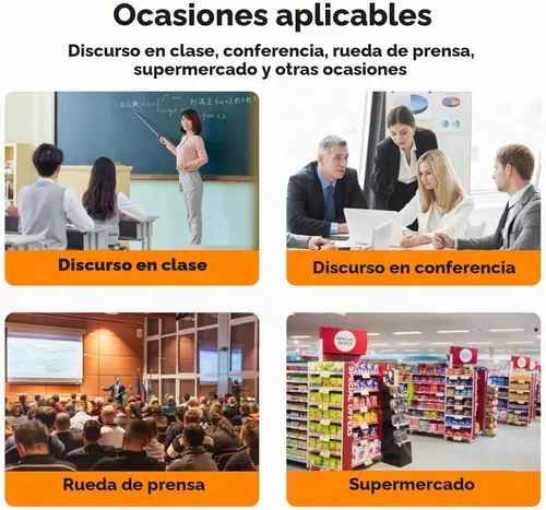 Vista 8 de W IN-MIX Sistema de micrófono inalámbrico UHF – 1 paquete con auriculares y micrófonos Lavalier, rango de 100 pies, 30 canales seleccionables