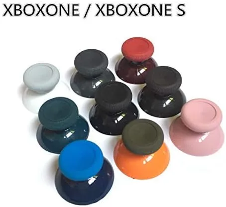 Vista 2 de 2PCS 3D Analog Joystick Cap Thumb Stick Cap Thumbstick Replacement for Xbox One Elite Controller (Black)