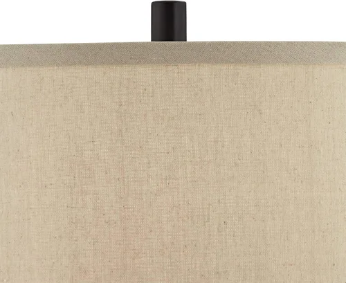 Vista 3 de Marcel 24 1/4" alta lámpara de mesa USB Juego de 2 luces LED de noche negro moderno
