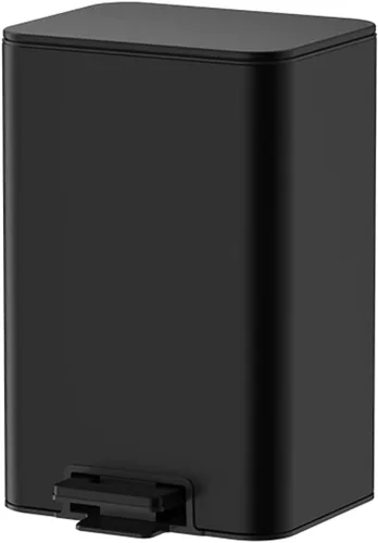 Vista 10 de Smart Trash Can 8L/12L/15L Household Stainless Steel Trash Can Living Room Bedroom Office Waste Paper Basket with Cover Bathroom Trash Can,Black-8l
