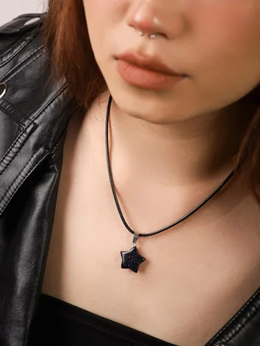 Vista 10 de OJERRY Collar de estrella Kawaii Y2K, collar de cordón para adolescentes, niñas, mujeres, cosas de moda