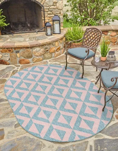 Vista 56 de Unique Loom Jill Zarin Outdoor Collection - Alfombra rectangular (2 pies 2 pulgadas x 3 pies 1 pulgadas, rectangular, beige y marrón)