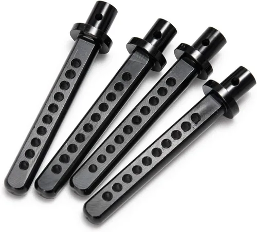 Vista 6 de 4 soportes de poste de cuerpo de aluminio para 1/10 RC Crawler Axial SCX10 (negro)