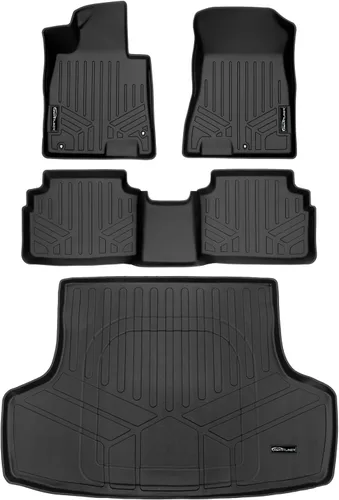 Vista 16 de SMARTLINER Alfombrilla de suelo para maletero de carga para todo tipo de clima para Hyundai Sonata 2011-2014