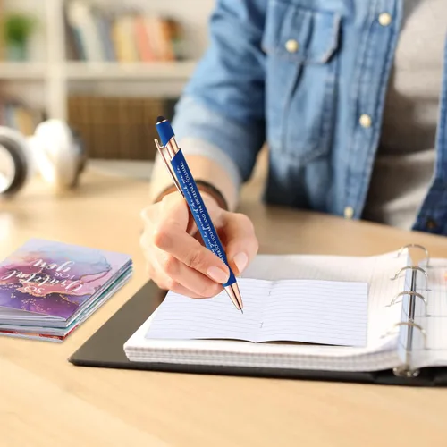 Vista 5 de Kosiz - 120 unidades de regalo de regreso a clases, pequeño cuaderno inspirador con bolígrafos de agradecimiento para empleados, regalos