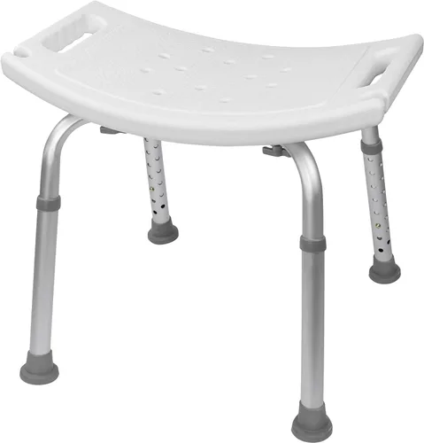 Vista 7 de Vaunn - Silla de ducha ajustable sin herramientas, apta para FSA/HSA, asiento de bañera de hidromasaje con respaldo extraíble