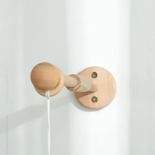 Vista 4 de Brazo de madera móvil para cuna, 21.6 pulgadas, montado en la pared, adecuado para todos los móviles, soporte de pared de haya 100% natural
