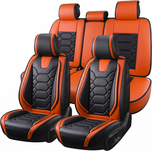 Vista 12 de OASIS AUTO Fundas para Asientos Delanteros de Automóvil, Fundas de Asiento Impermeables de Cuero Sintético para Automóviles Ajuste Universal