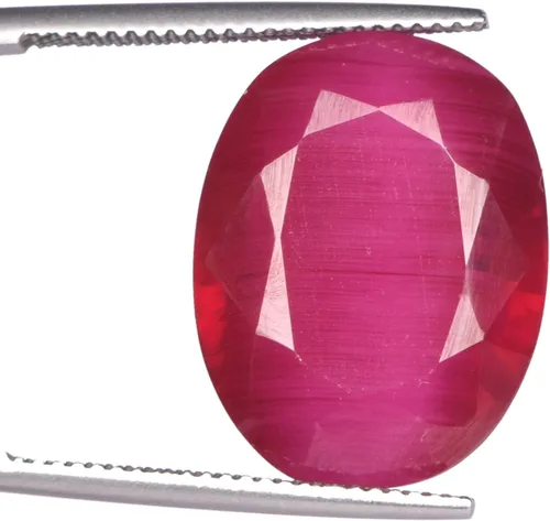 Vista 2 de GEMHUB Piedra preciosa suelta rubí rojo natural 25.50 Ct certificado rubí rojo natural, piedra preciosa suelta de rubí facetado FA-100, Gema