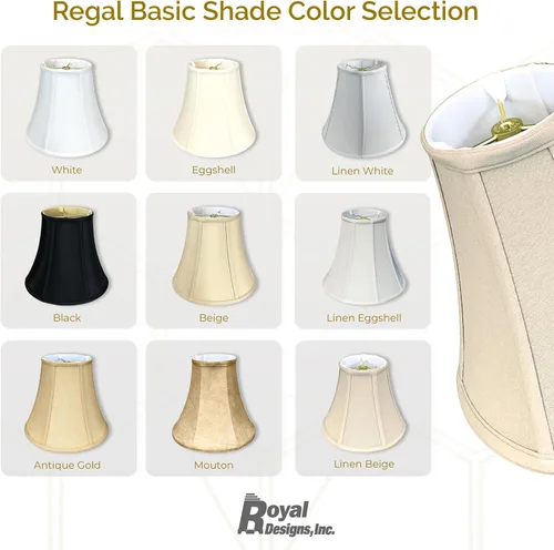 Vista 6 de Royal Designs, Inc. BSO-704FC-6AGL True Bell - Pantalla básica para lámpara con clip de llama, 3.5 x 6 x 6.25, dorado antiguo