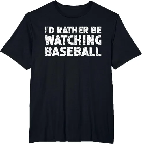 Vista 41 de Camiseta de béisbol I'd Rather Be Watching