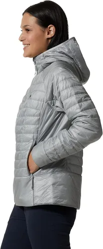 Vista 3 de Mountain Hardwear Sudadera con capucha Ghost Shadow para mujer, para senderismo, escalada y uso diario