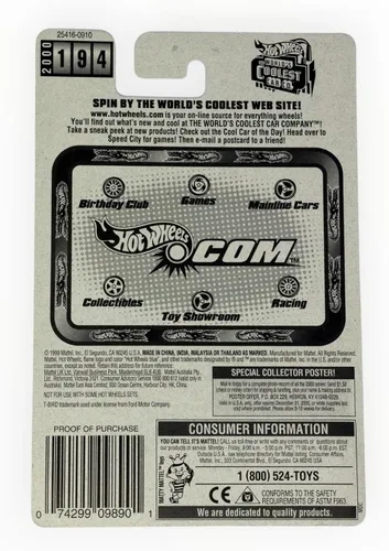 Vista 2 de Hot Wheels # 2000-194 T-Bird Stocker Coche Coleccionista Coleccionable Mattel Escala 1:64