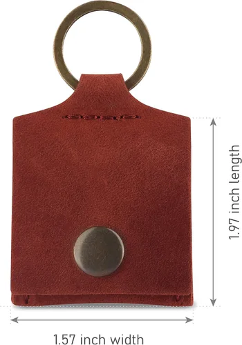 Vista 12 de Soporte de cuero para llavero, funda de viaje para anillo de boda, soporte para anillo de compromiso, bolsa para anillos, soporte para anillos