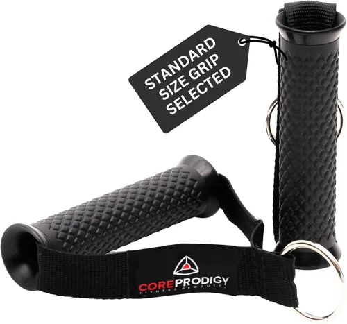 Vista 8 de Core Prodigy Asas de ejercicio resistentes - Accesorios de agarre para poleas de máquinas de cable, equipos de gimnasio, bandas de resistencia