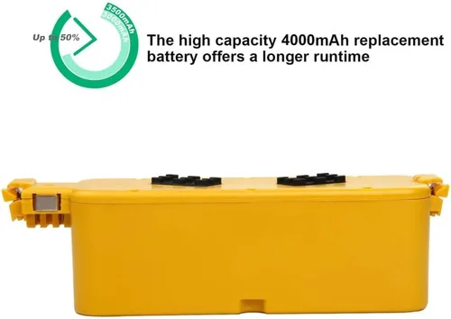 Vista 2 de Batería de repuesto Ni-MH de 14.4V 4000mAh para Irobot-Roomba 400 serie Roomba 400 405 410 415 416 418 4000 4100 4105 4110 4130 4150 4170 4188