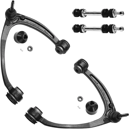 Vista 101 de Detroit Axle - 4 piezas de brazos de control traseros para Ford C-Max, Focus, Mazda 3 5, Volvo C30, C70, S40, V50, 4 brazos de control superiores e