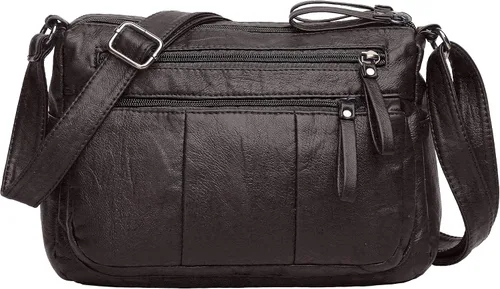 Vista 8 de Bolsos VOLGANIK ROCK para mujer de piel sintética suave, bolso de hombro para damas, bolso bandolera y bolsos de mano, liviano, con bolsillos