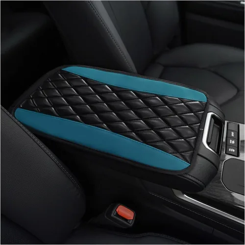 Vista 7 de Ohleats - Almohadilla de consola central para automóvil, funda protectora impermeable de cuero PU para reposabrazos de auto, cómoda alfombrilla