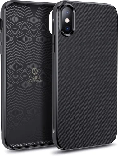 Vista 22 de ONES Funda delgada para iPhone 8 Plus / 7 Plus, cubierta de patrón de fibra de carbono, funda protectora a prueba de golpes con diseño minimalista