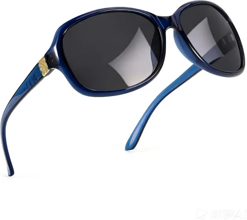 Vista 49 de SIPHEW - Gafas de sol polarizadas para mujer, gafas de sol cuadradas clásicas para mujer con protección UV Gafas de sol polarizadas negras A01