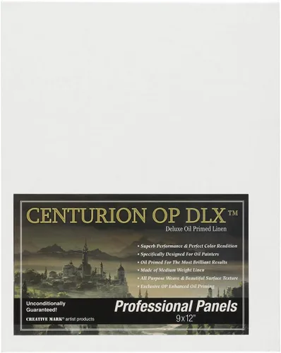 Vista 14 de Centurion Paquete de lienzo de lino imprimado al óleo profesional de lujo, 48 paneles pequeños, suministros de arte para pinturas al óleo