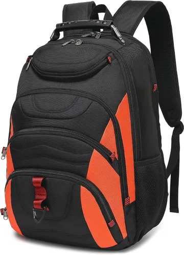 Vista 23 de Mochila para laptop Boavan para hombres (Negro, 15.6), Rosa(Amour Pink), Elegante